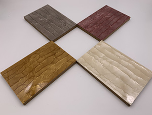 What kinds of materials are commonly used in ecological resin board?