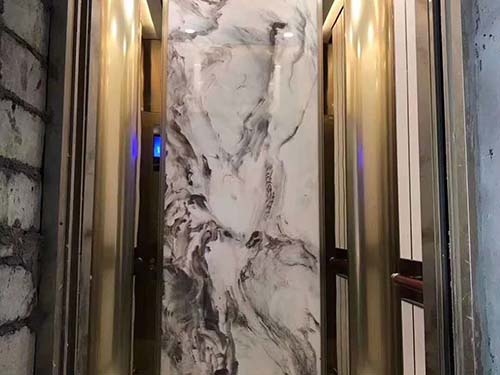 Customized case of elevator car decoration