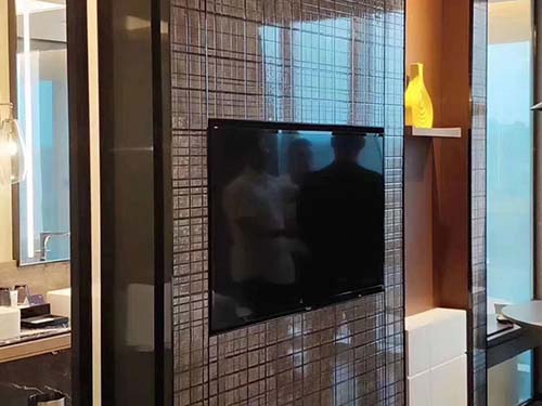 酒店套房客厅电视墙装饰案例