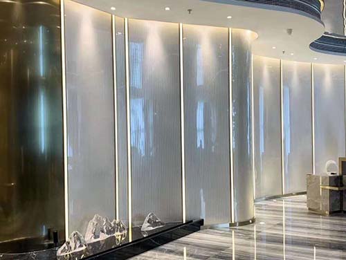 Decoration case of special shaped screen in high grade hotel