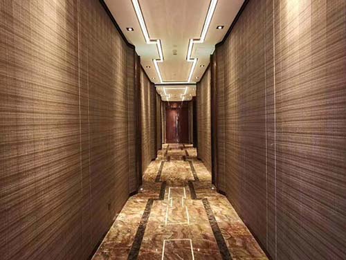 Wall decoration cases of corridor in high grade places