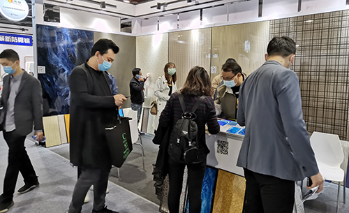 Simple and comfortable interior space, Dehao resin board low-key debut in 2020 Guangzhou Design Week