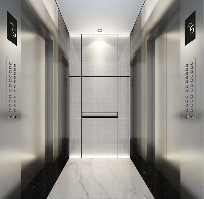 办公楼电梯墙面装饰案例