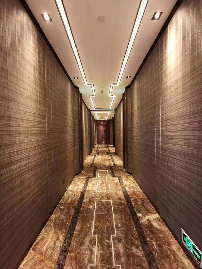 德皓高档场所走廊树脂板墙面装饰效果图