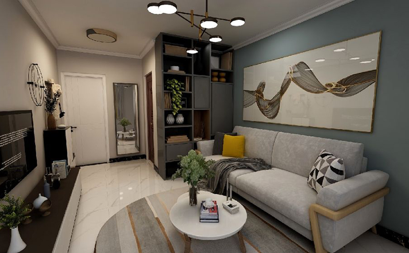 瓷砖地毯装饰材料的现代简约风格