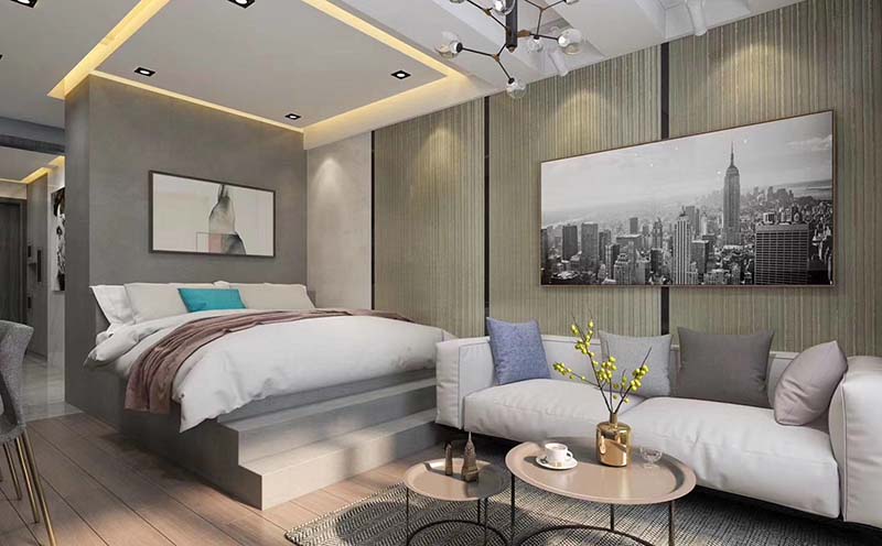 树脂板卧室墙面装饰效果