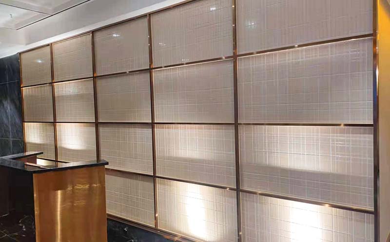 树脂饰面板作为装饰墙的效果